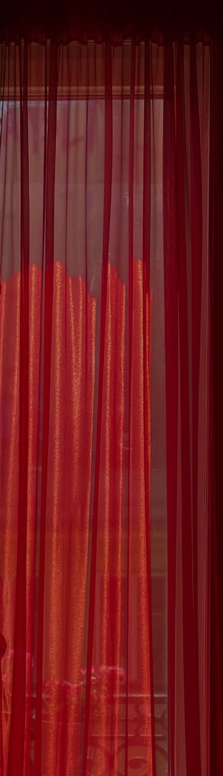 Home Fifi Chachnil | Theater Red Sheer Curtain