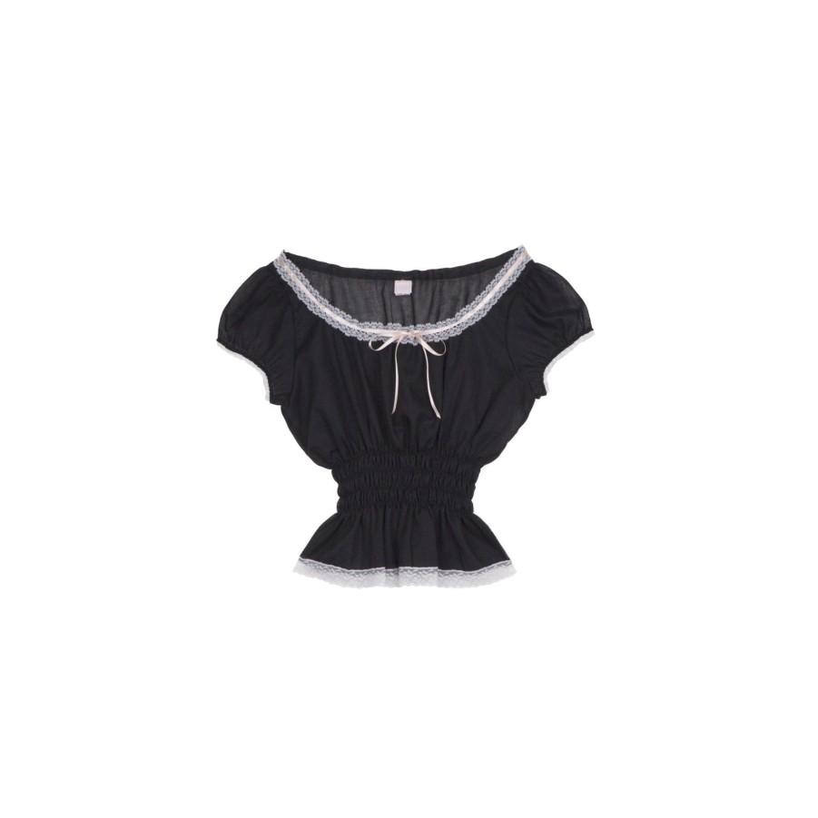 Women Fifi Chachnil Playsuits & Blouses | Amoureux Top Black