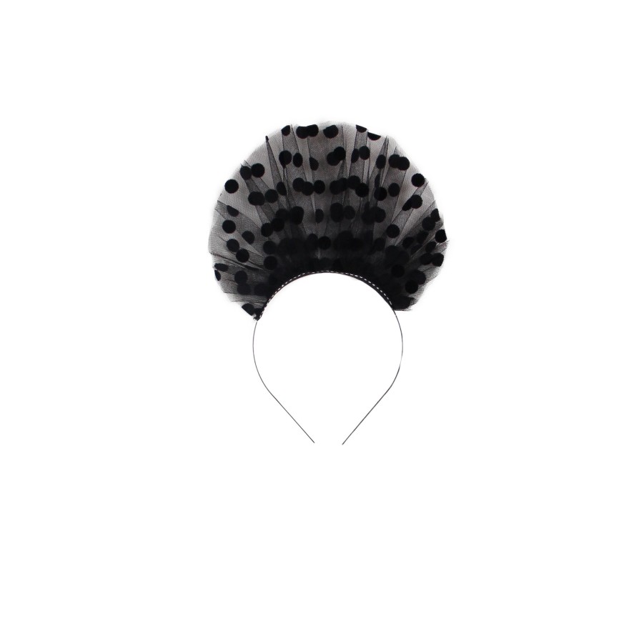 Women Fifi Chachnil | Black Plumetis Headband