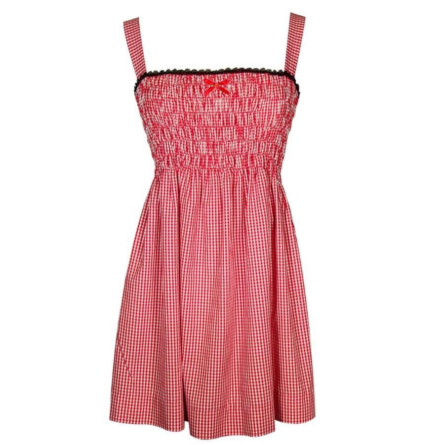 Women Fifi Chachnil Playsuits & Blouses | Bonnes Vacances Mini Dress Red