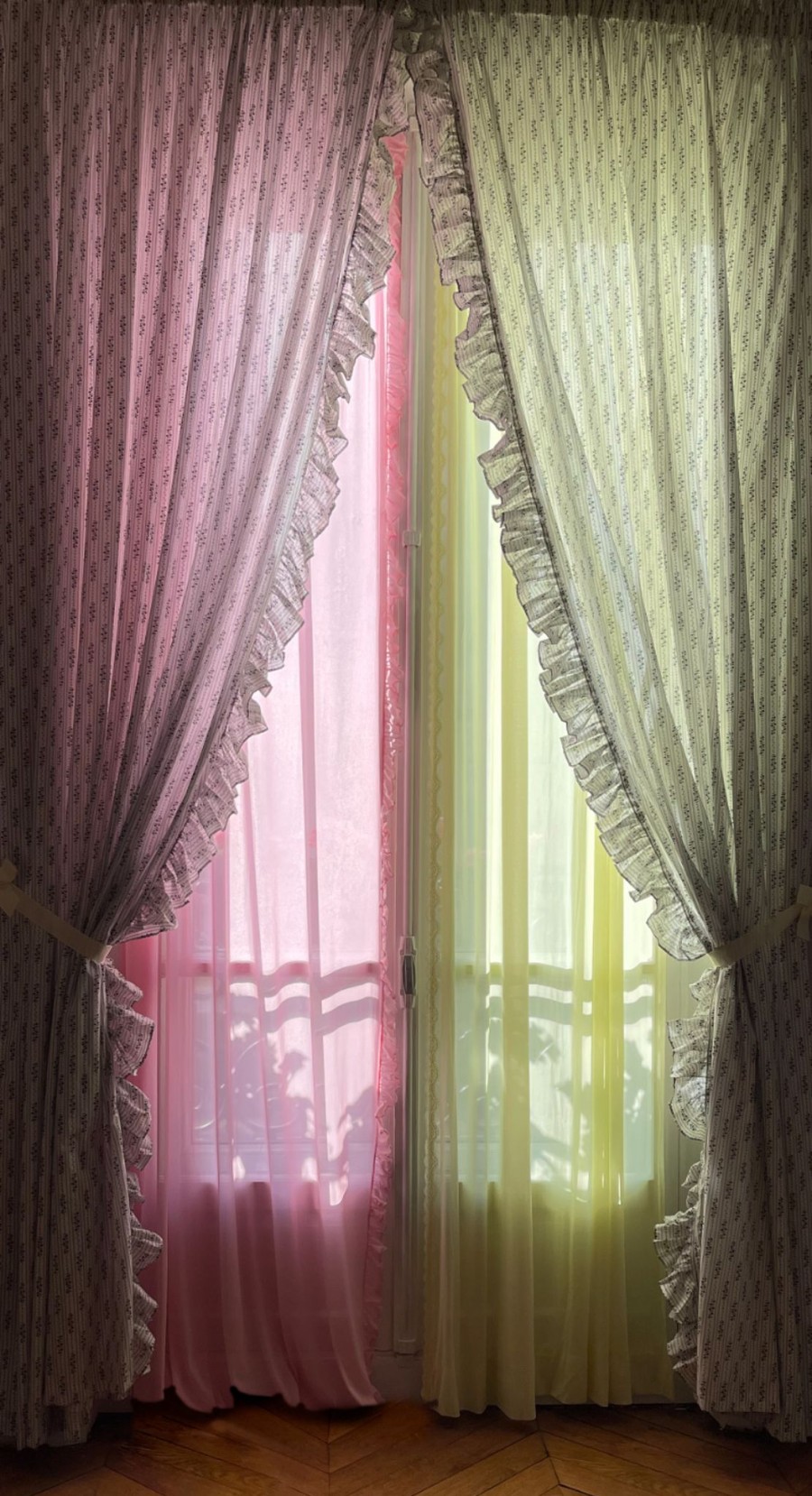 Home Fifi Chachnil | Pale Yellow Sheer Curtain